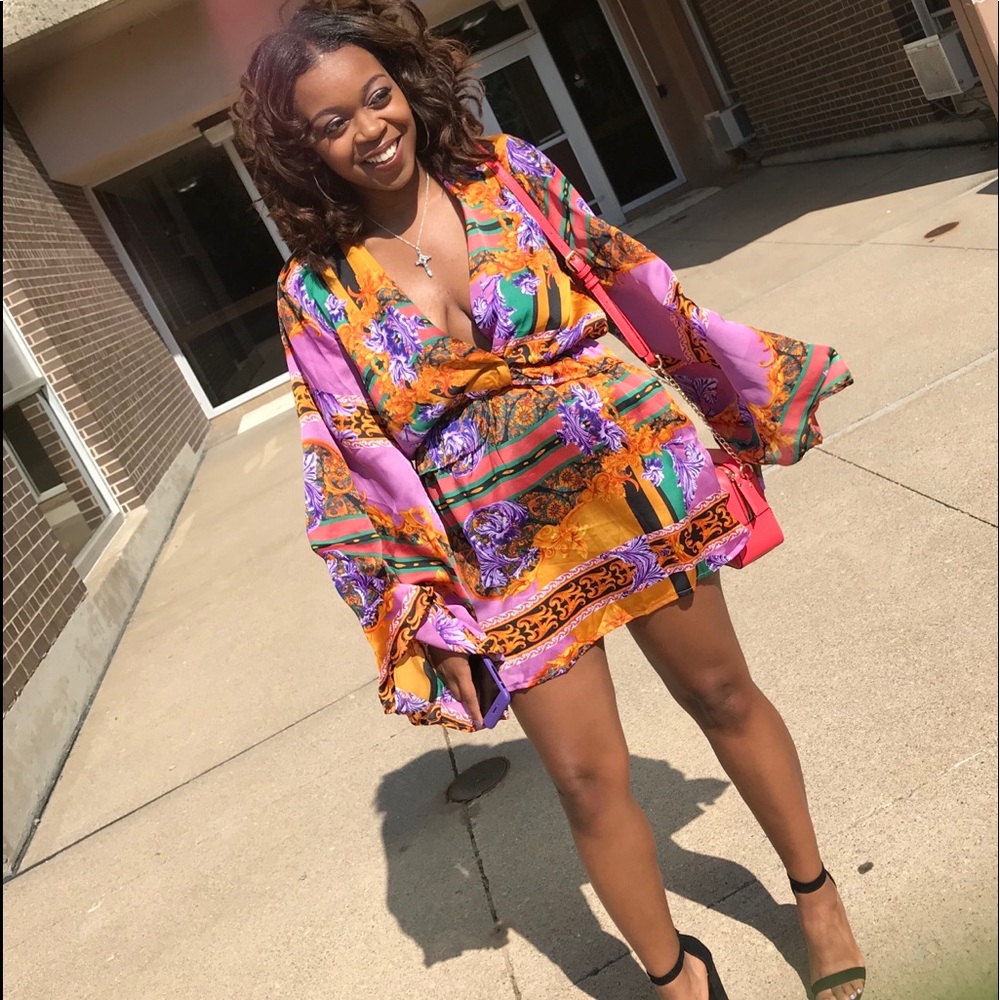 Colorful dress. Worn once